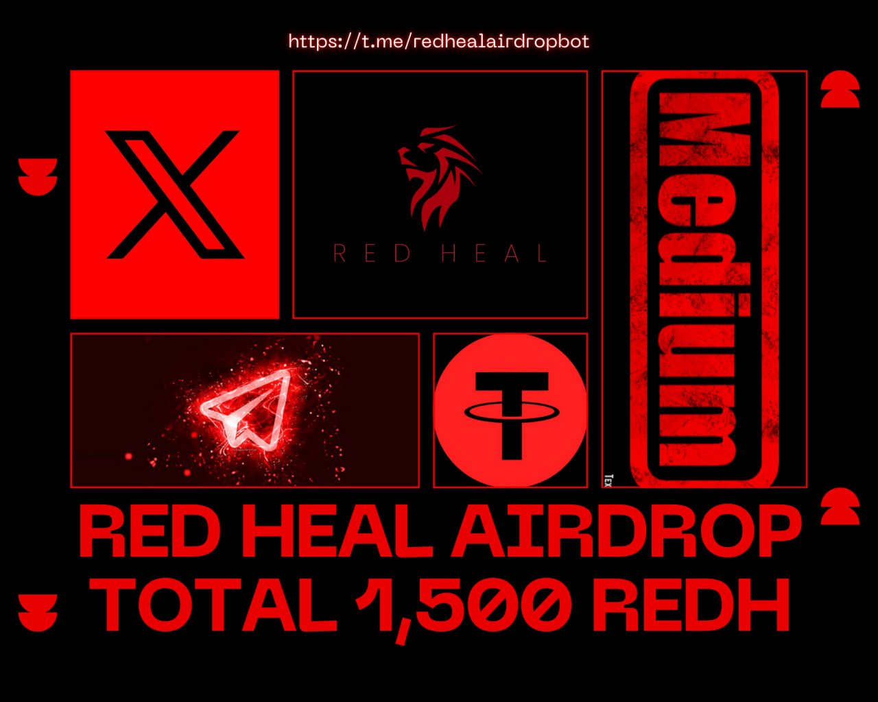 Redheal Airdrop 1500 $REDH